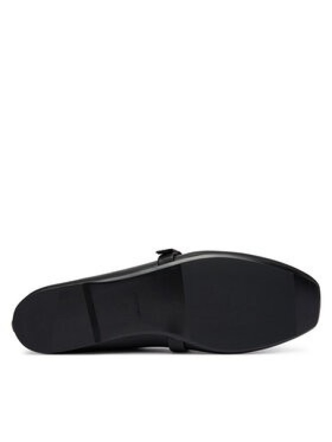 Calvin Klein Baleriny Squared Ballerina Mj Lth Mg Hdw HW0HW03430 Czarny