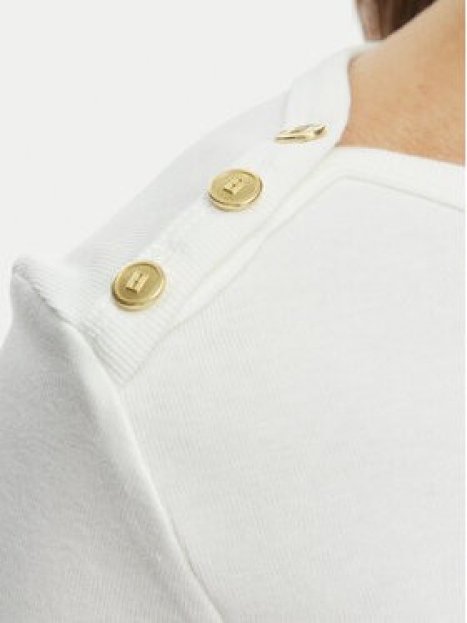 Tommy Hilfiger Top WW0WW47806 Beżowy Slim Fit