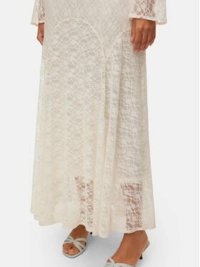 Vero Moda Sukienka letnia Loulou 10346192 Biały Loose Fit