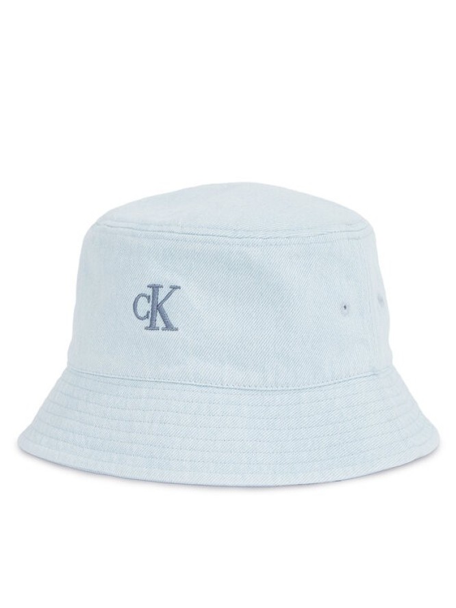 Calvin Klein Kapelusz Embro Monogram Denim Bucket Hat LV04K5021G Błękitny