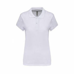 Damska koszulka polo Kariban blanc
