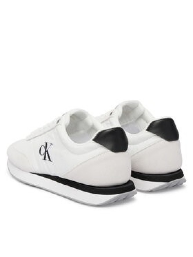 Calvin Klein Sneakersy Retro Runner Ess Mix Mat Wmn YW0YW01990 Biały