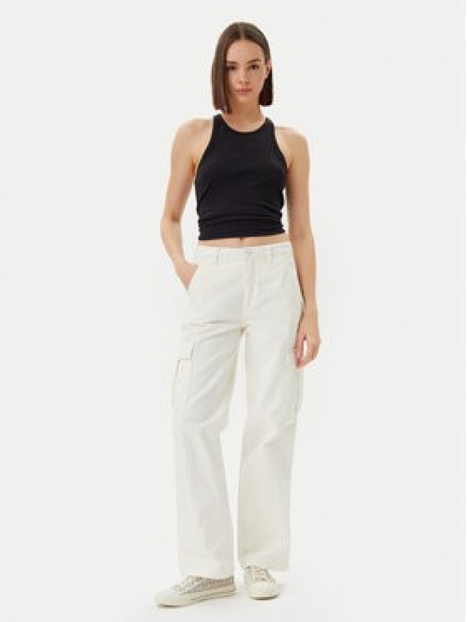 Guess Jeans Jeansy W4YB61 WGCV1 Écru Straight Leg