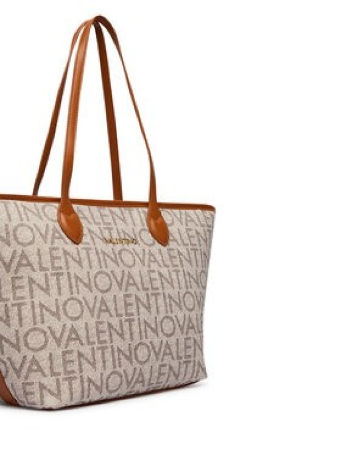 Valentino Torebka Logo VBSA1F02 Beżowy