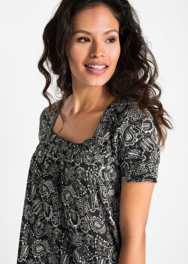 Tunika shirtowa, krótki rękaw