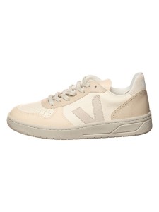 Veja Skórzane sneakersy "V 10" w kolorze kremowo-beżowym rozmiar: 37