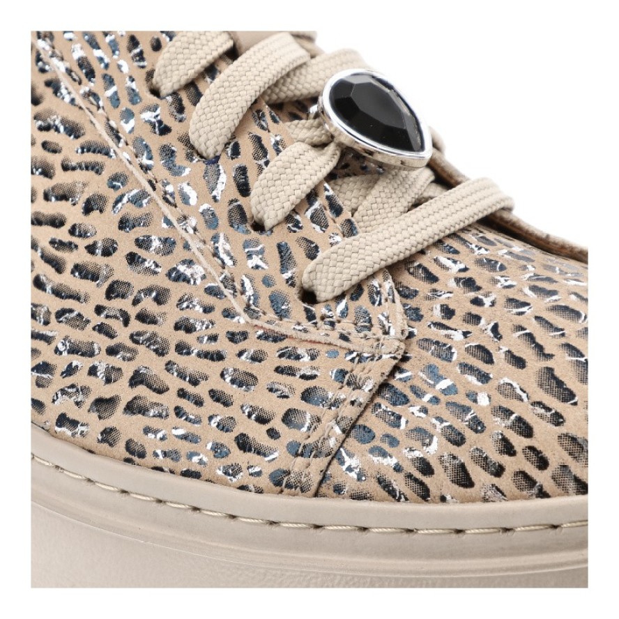 Beżowe Sneakersy Maciejka Modne Obuwie Damskie