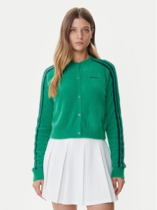 adidas Kardigan Fluffy JW5177 Zielony Regular Fit