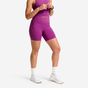 Spodenki fitness damskie Domyos wysoki stan