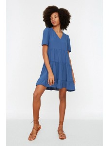 trendyol Sukienka w kolorze niebieskim rozmiar: 42