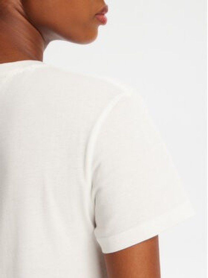 Tommy Jeans T-Shirt Floral Flag DW0DW20897 Biały Regular Fit