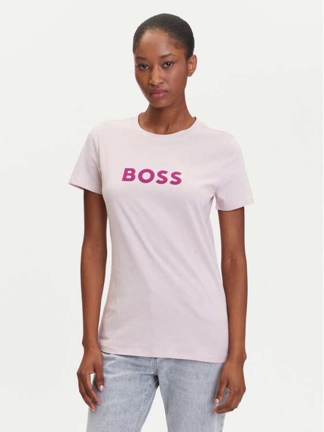BOSS T-Shirt C_Elogo_5 50501139 Różowy Regular Fit