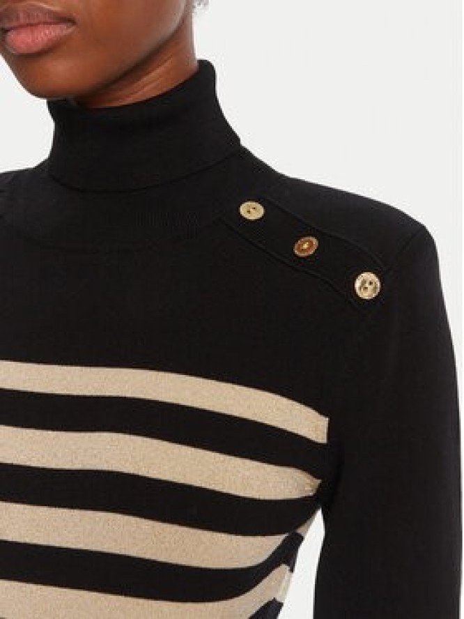 LOLA CASADEMUNT Golf LF2511008 Czarny Regular Fit