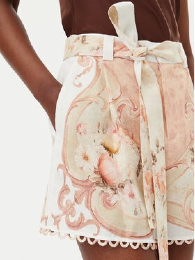 TWINSET Szorty materiałowe 251TT2443 Beżowy Regular Fit