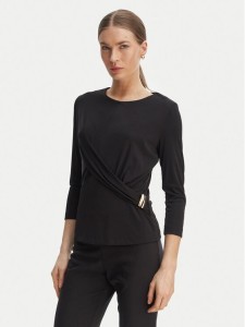 Rinascimento Bluzka CFC0127695003 Czarny Slim Fit