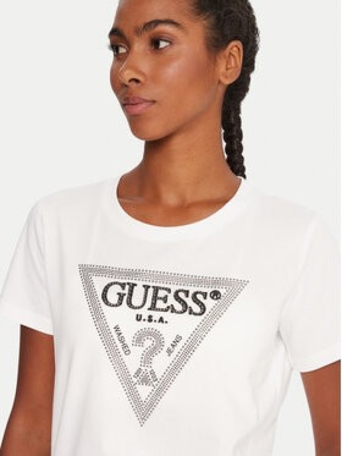 Guess T-Shirt W5BI18 I3Z14 Biały Regular Fit