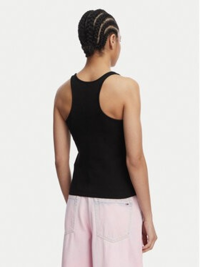 Tommy Jeans Top Racerback DW0DW22264 Czarny Slim Fit