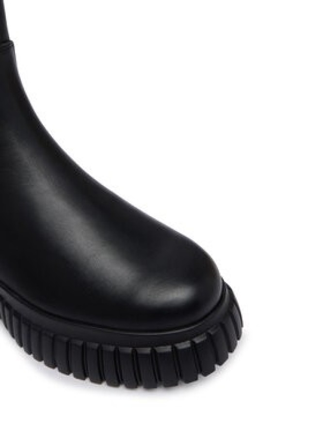 KARL LAGERFELD Botki Kreeper Wedge KL44460 Czarny