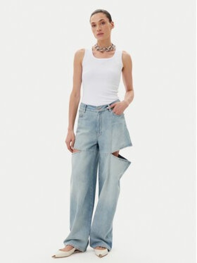 PINKO Top 100807 A2OF Z04 Biały Regular Fit