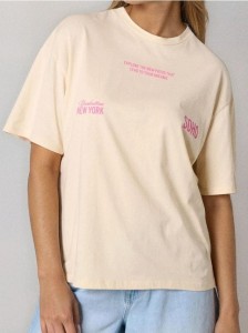 Koszulka z napisem - żółty