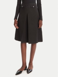 HUGO Spódnica midi Raferi 50542629 982 Czarny Regular Fit