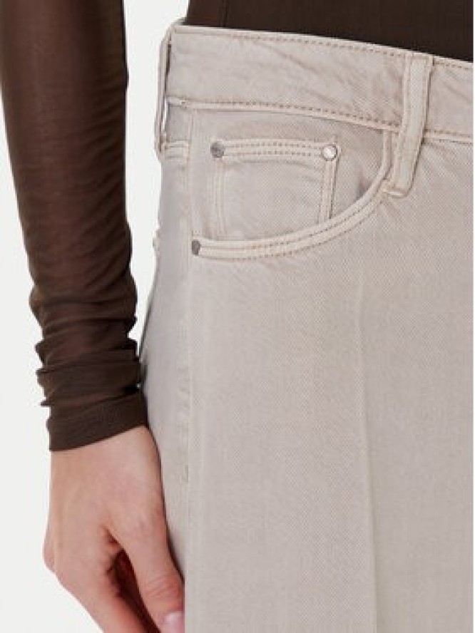 Guess Jeansy W5RA96 WFD53 Beżowy Palazzo Fit