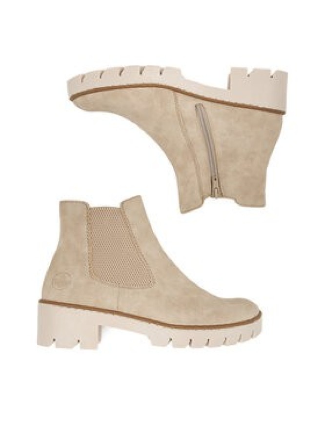 Rieker Botki X5772-60 Beżowy