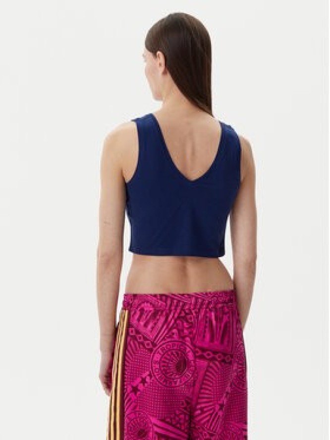 adidas Top Essentials Small Logo JC5939 Granatowy Slim Fit