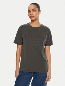 Tommy Jeans T-Shirt Varsity DW0DW19444 Czarny Relaxed Fit