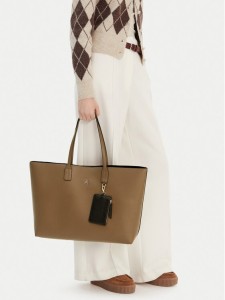 Tommy Hilfiger Torebka Th Icon Tote AW0AW18173 Brązowy