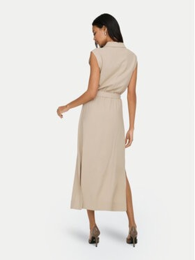 ONLY Sukienka koszulowa Goa 15363697 Beżowy Regular Fit