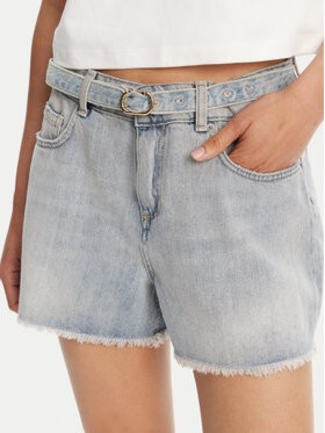 TWINSET Szorty jeansowe 251TT2262 Niebieski Slim Fit
