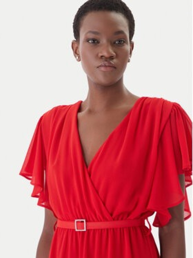 Artigli Sukienka koktajlowa ACAB004967 Czerwony Regular Fit