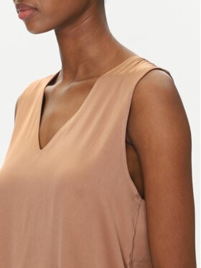 ViCOLO Bluzka TD0765 Brązowy Regular Fit