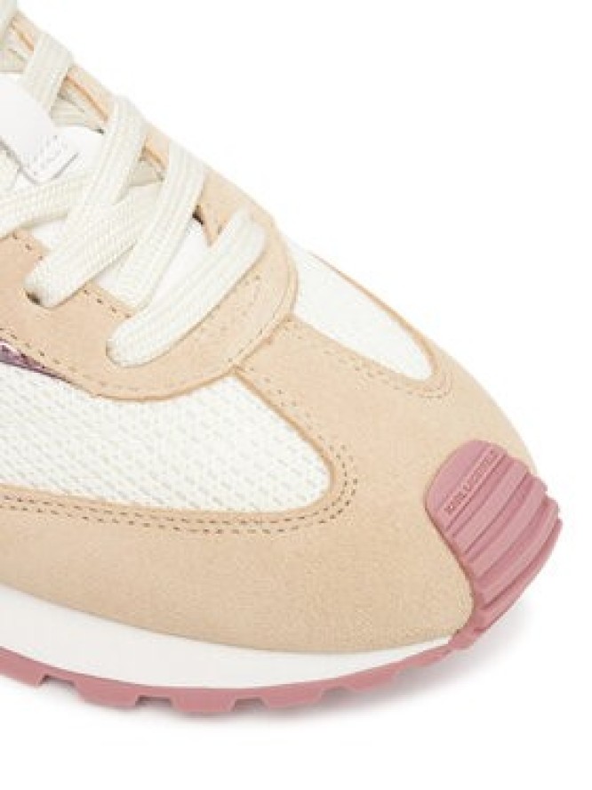 KARL LAGERFELD Sneakersy Kairo Lo Lace Mix II KL61124E 4TP Beżowy