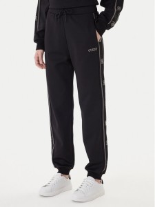 Guess Spodnie dresowe V5BB23 KCX22 Czarny Wide Leg