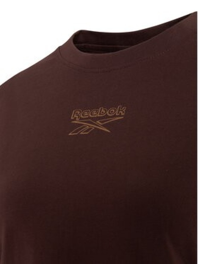 Reebok T-Shirt Nikolina RK25708CCW Brązowy ciemny Regular Fit