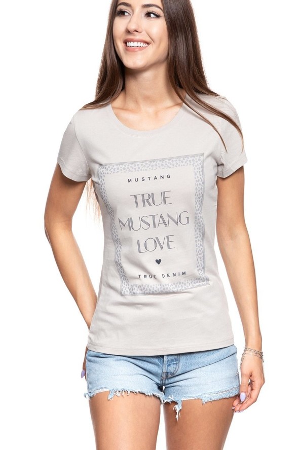 MUSTANG T SHIRT DAMSKI Alexia C Print Dove 1008973 4025