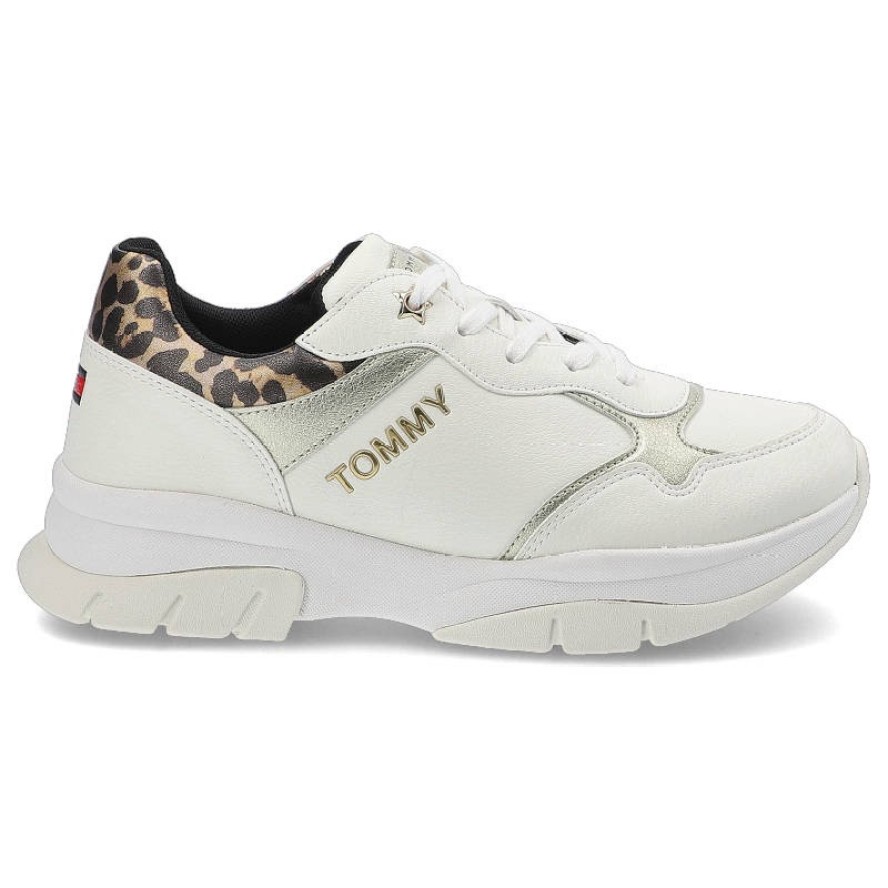 Białe Sneakersy Tommy Hilfiger Damskie Modne Buty