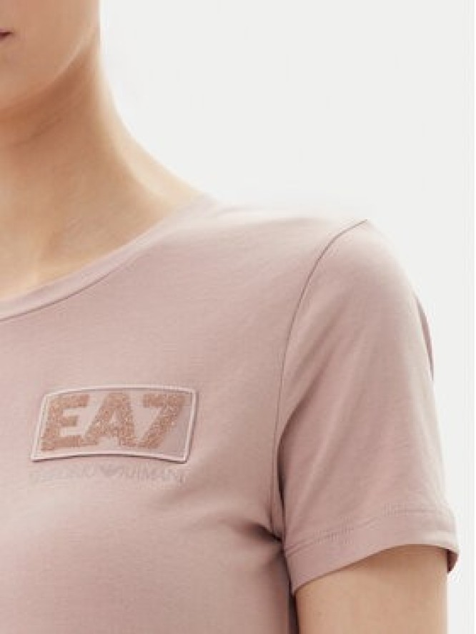 EA7 Emporio Armani T-Shirt 7W000492 AF10373 U4079 Różowy Regular Fit