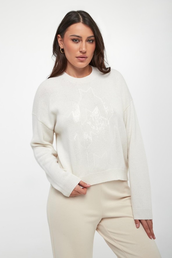 Sweter damski z jedwabiem i kaszmirem PESERICO