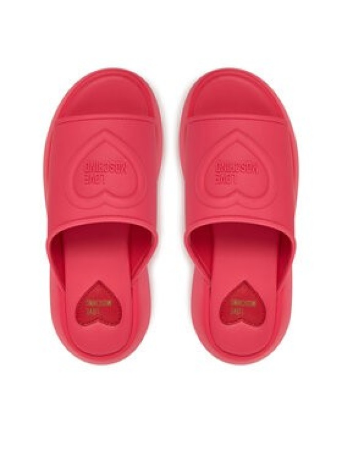 LOVE MOSCHINO Klapki JA28207I0MI40604 Różowy