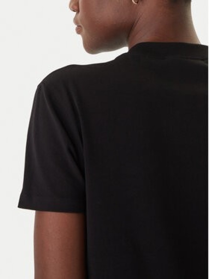 Versace Jeans T-Shirt 80HAHT09 Czarny Regular Fit