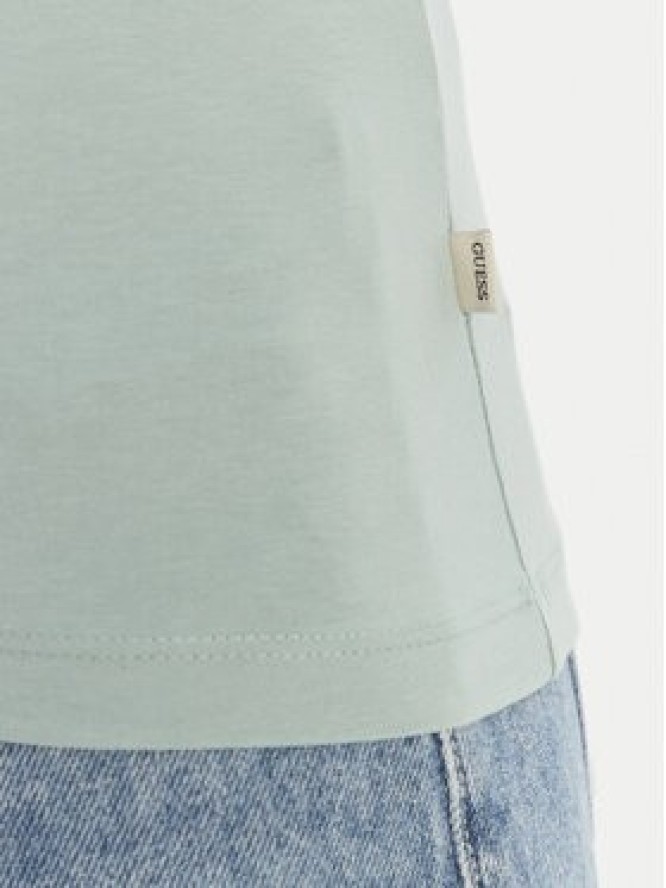 Guess Jeans T-Shirt W4YI23 J1314 Zielony Regular Fit