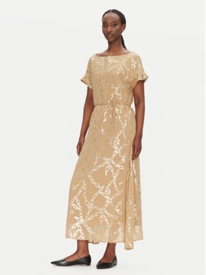 Bruuns Bazaar Sukienka koktajlowa Caroli BBW4550 Beżowy Regular Fit