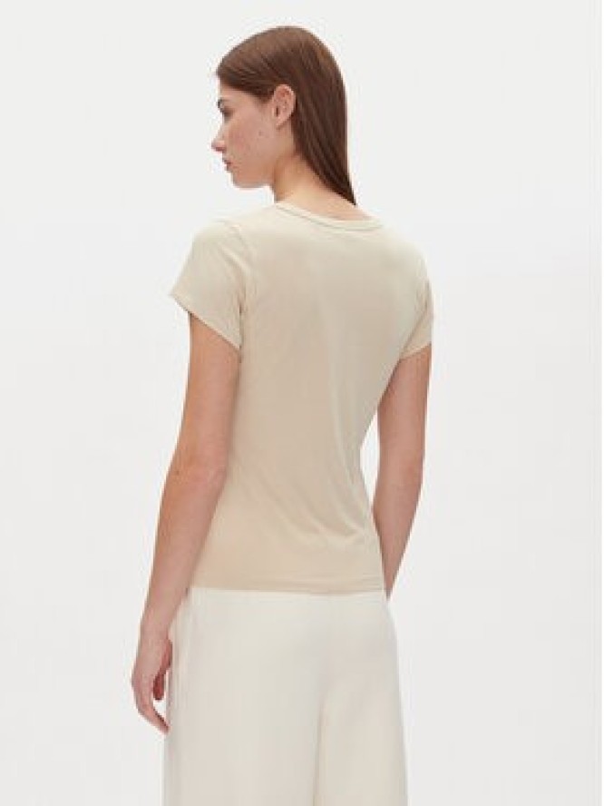 BOSS T-Shirt C_Eslane_4 50540432 Beżowy Slim Fit