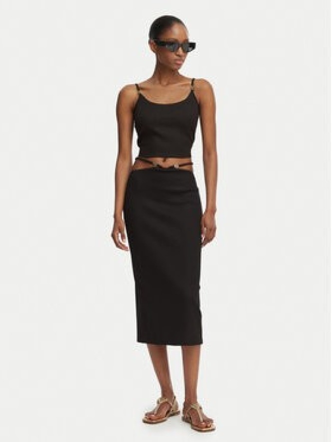 Guess Top E6GP01 KG322 Czarny Slim Fit