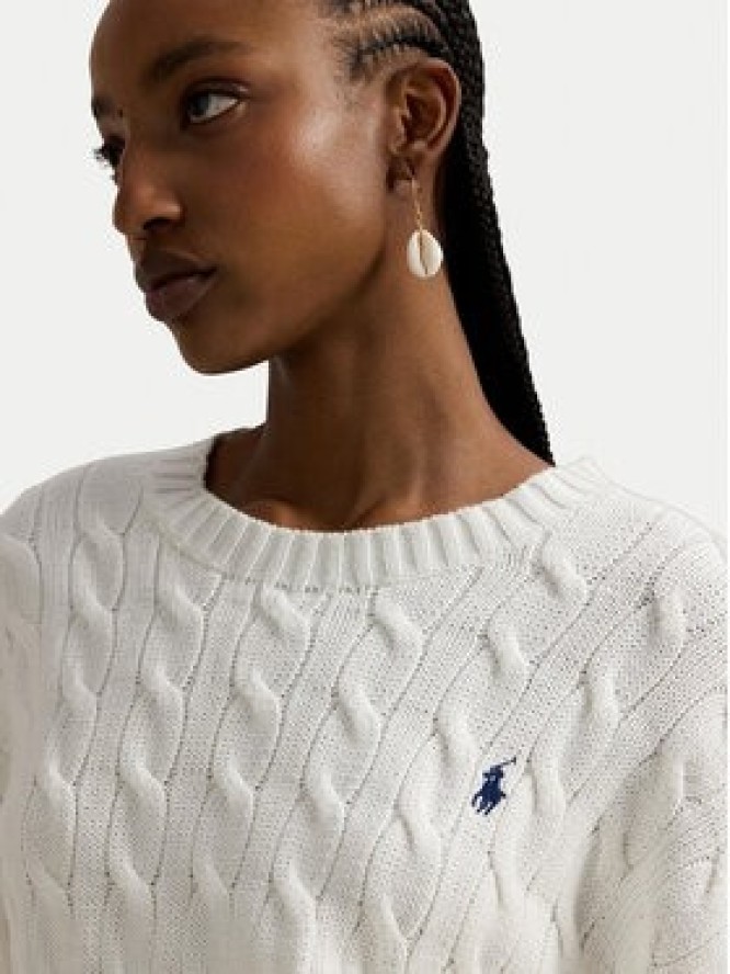 Polo Ralph Lauren Sweter 211A96245003 Biały Relaxed Fit