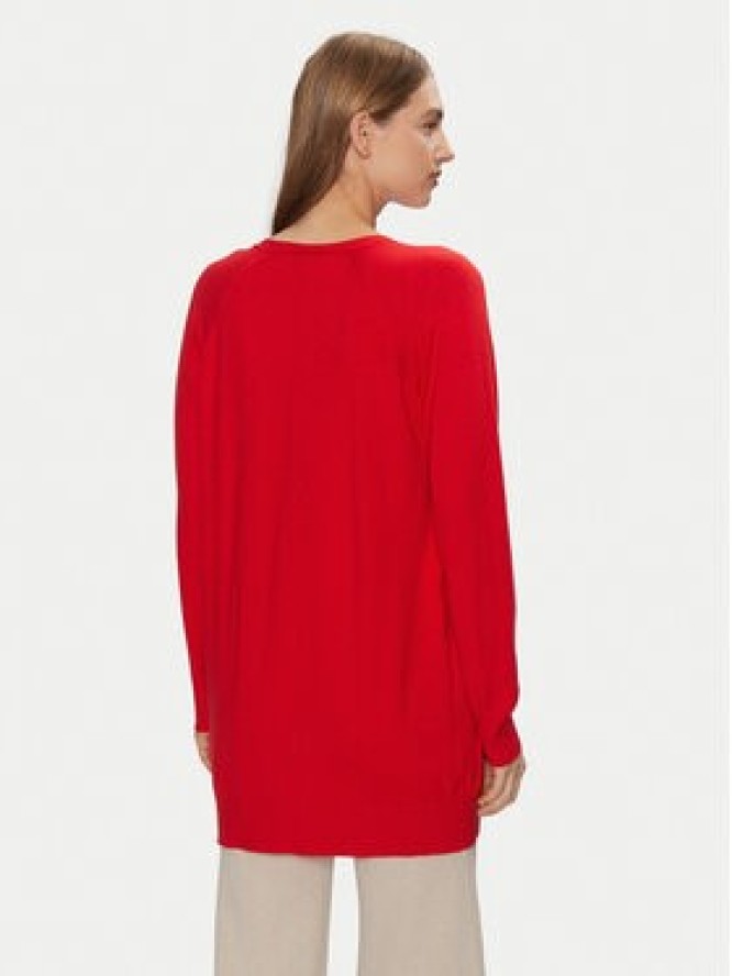 Pieces Kardigan Natalie 17156644 Czerwony Loose Fit