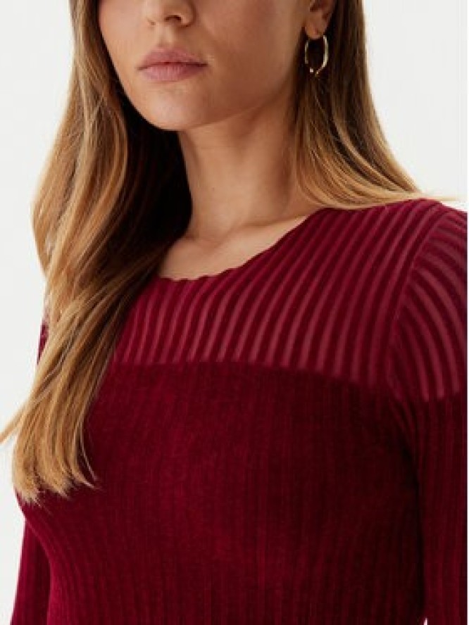 Guess Sukienka dzianinowa W5BK63 Z0890 Czerwony Slim Fit